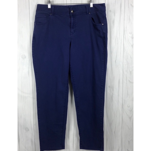 Lane Bryant Straight Leg Jeans Size 16 Women Blue - Picture 1 of 8